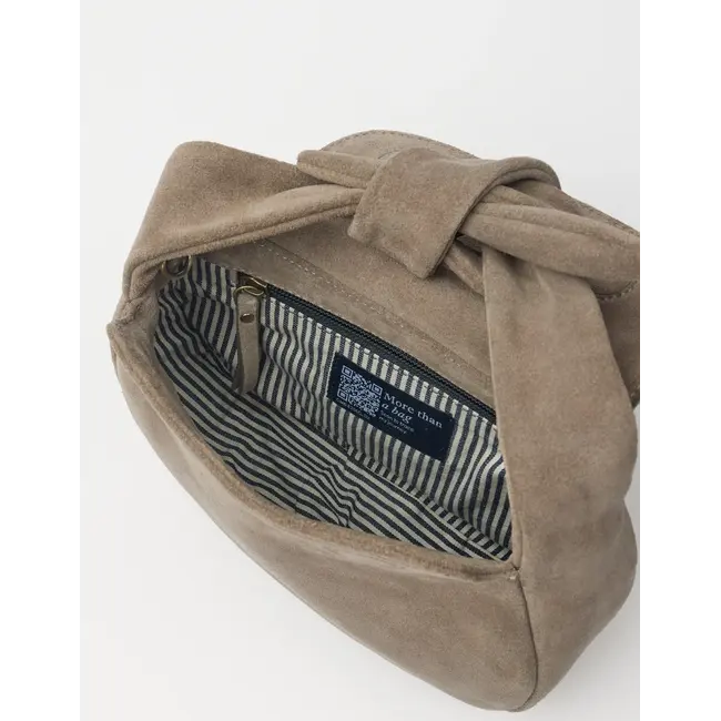 COCO CROISSANT BAG Clay Suède