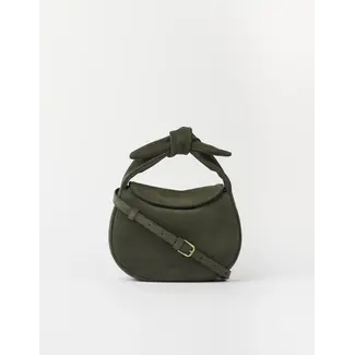 O MY BAG COCO CROISSANT BAG Moss Suède