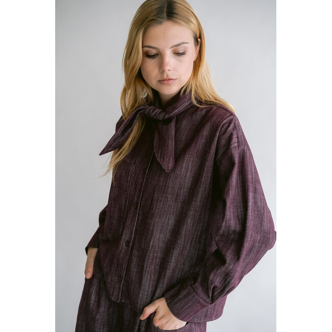 MEG BLOUSE Bordeaux Jeans