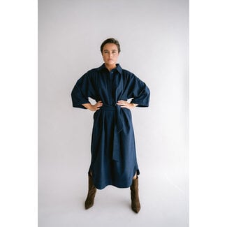 HELD IVY DRESS Solid Navy