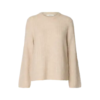 Selected Femme LULU CABLE KNIT Birch