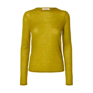 Selected Femme WENDY WOOL LONGSLEEVE TOP Avocado Oil