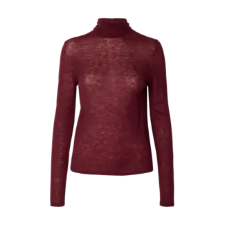 Selected Femme WENDY WOOL ROLLNECK TOP Tawny Port