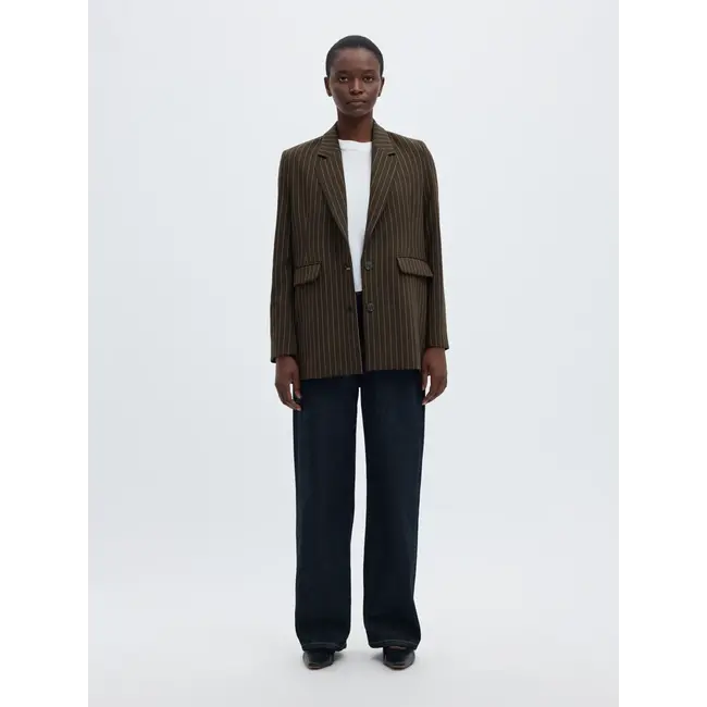 RITA RELAXED BLAZER Delicioso Pinstripe