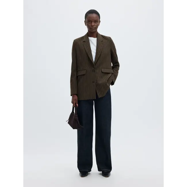RITA RELAXED BLAZER Delicioso Pinstripe