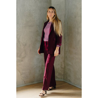 Selected Femme RITA WIDE PANTS Tawny Port