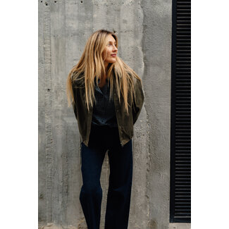 Selected Femme BEA WIDE JEANS Dark Blue Denim