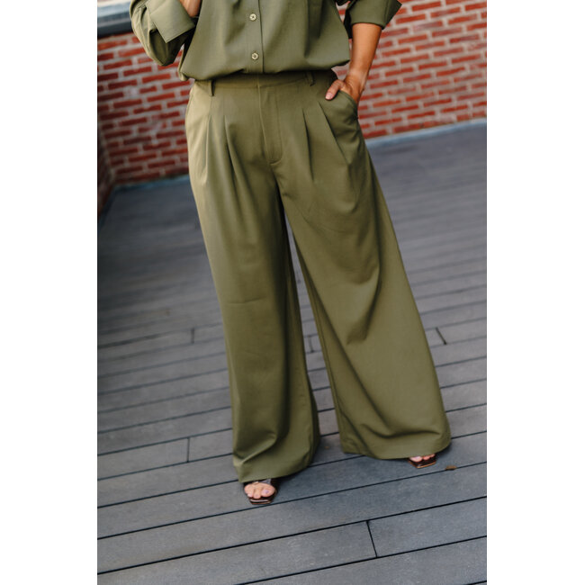 HACE WIDE PANTS Olive Night