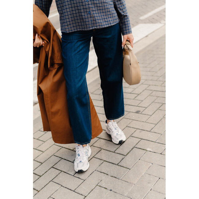 HANNY BARREL JEANS Dark Blue Denim