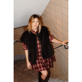 Selected Femme MILLA TEDDY VEST Delicioso