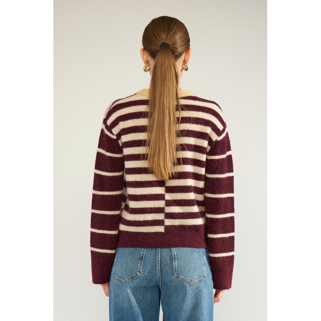 RIETTE BLOCK STRIPE PULLOVER Fig