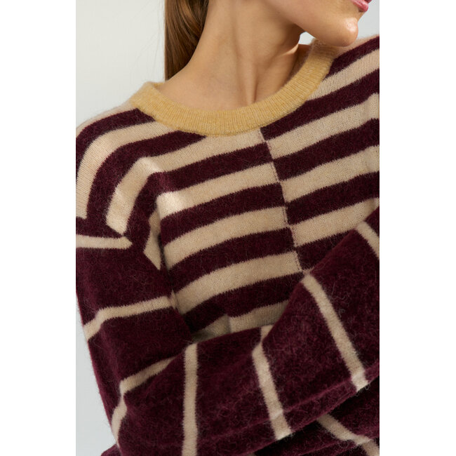 RIETTE BLOCK STRIPE PULLOVER Fig