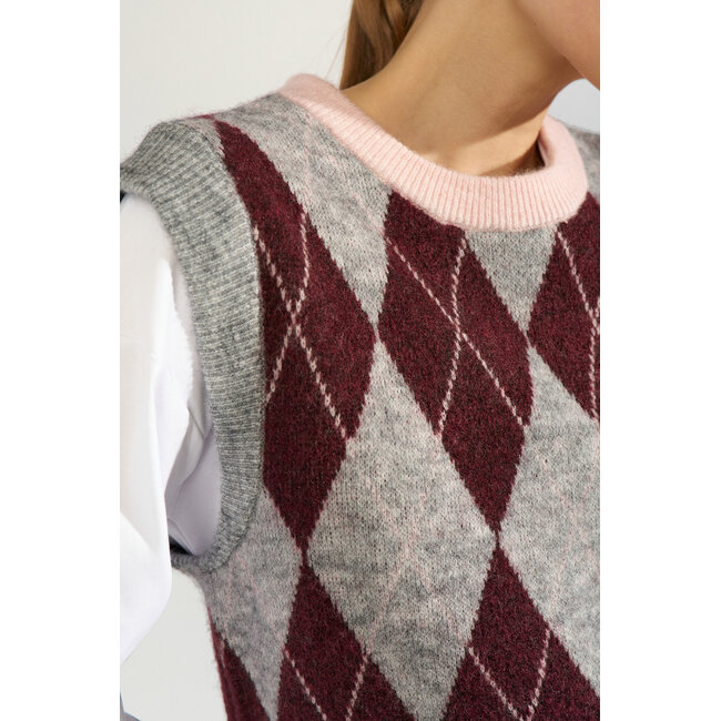 TIKLA VEST Medium Grey Fig