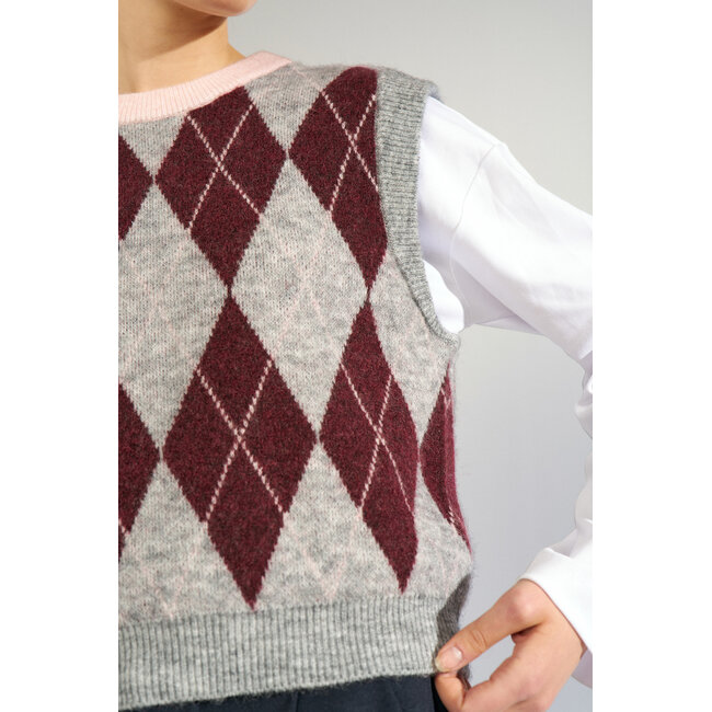 TIKLA VEST Medium Grey Fig