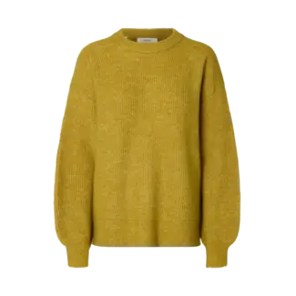 Selected Femme LULU RELAXED PULLOVER Avocado Oil