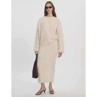 Edited ZAZOU KNIT SKIRT Cream