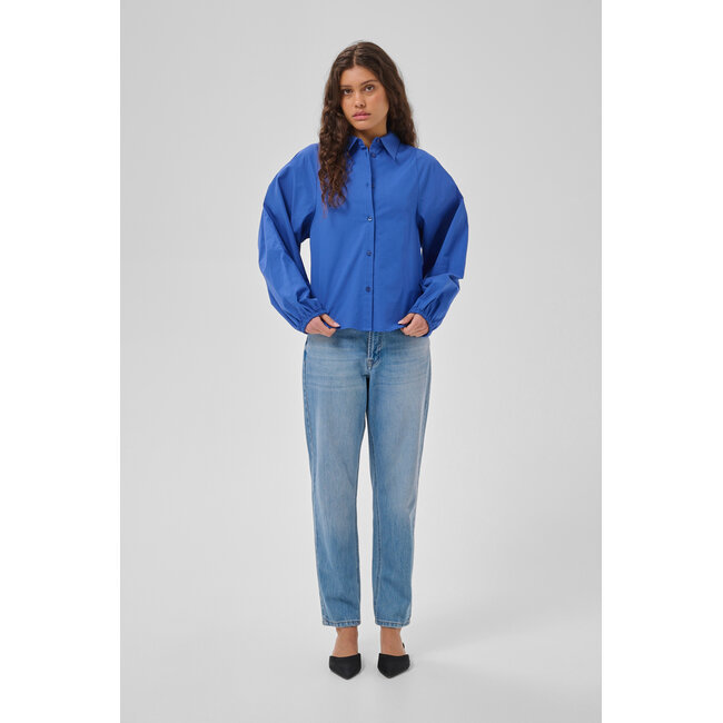 SUNNA BALLOON SLEEVE SHIRT Beaucup Blue