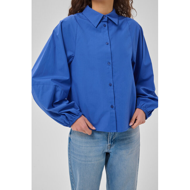 SUNNA BALLOON SLEEVE SHIRT Beaucup Blue