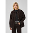 UMA BOXY JACKET Dark Brown Washed