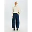 NANET BARREL JEANS Mid Blue