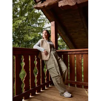 Les Soeurs HEDY RIBSTOP TROUSERS Sage