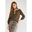 LUCINDA STRIPE PULLOVER Black Coffee