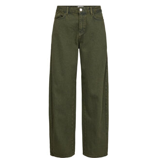 NÜMPH AMSTERDAM BARREL JEANS Forest Night