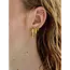 JAY RIBBED EARRING Gold
