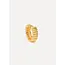 JAY RIBBED EARRING Gold