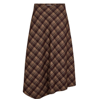 NÜMPH GLAMY LONG SKIRT Chocolate Plum