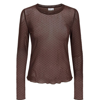NÜMPH JINNIE MESH TOP Chocolate Plum