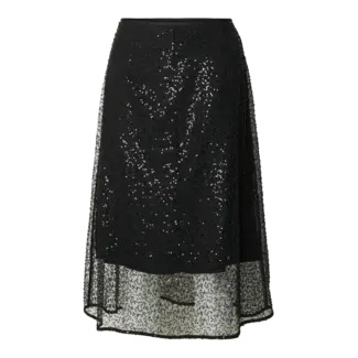 Selected Femme OLINA MIDI SKIRT Black