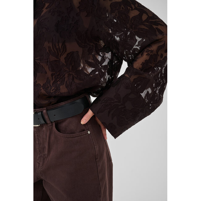 ENYA BLOUSE Chocolate Plum