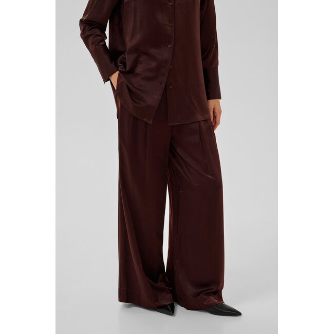 ESTELLE WIDE PANTS Chocolate Plum
