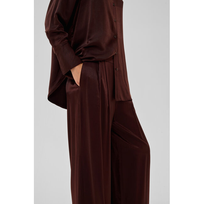 ESTELLE WIDE PANTS Chocolate Plum