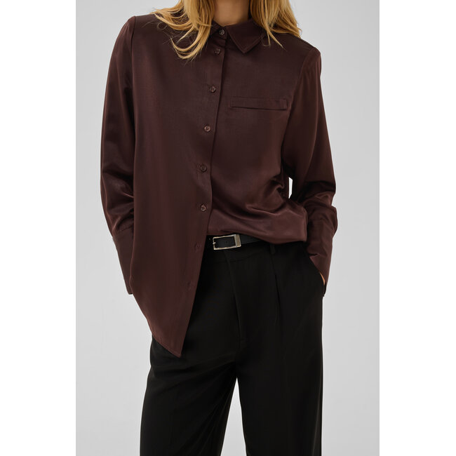 ESTELLE SHIRT Chocolate Plum