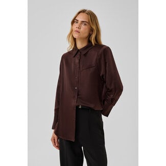 My Essential Wardrobe ESTELLE SHIRT Chocolate Plum