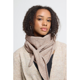ICHI GRY SCARF Medium Brown