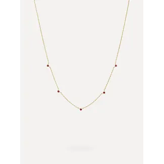 Les Soeurs ROMA COLORED STONES NECKLACE Red