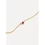 ROMA COLORED STONES NECKLACE Red