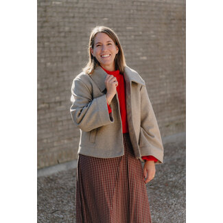 NÜMPH KIMMA SHORT JACKET Sesame Melange