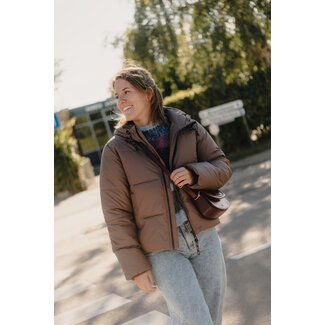NÜMPH ARVEN SHORT PUFFER Deep Taupe