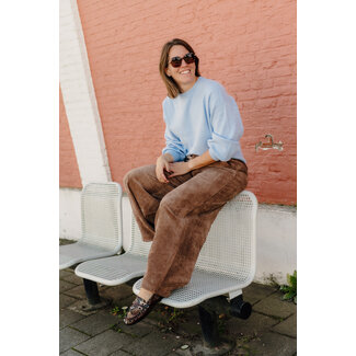 NÜMPH CELISE BARREL PANTS Deep Taupe