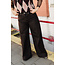 AVA HIGH WIDE JEANS Dark Brown