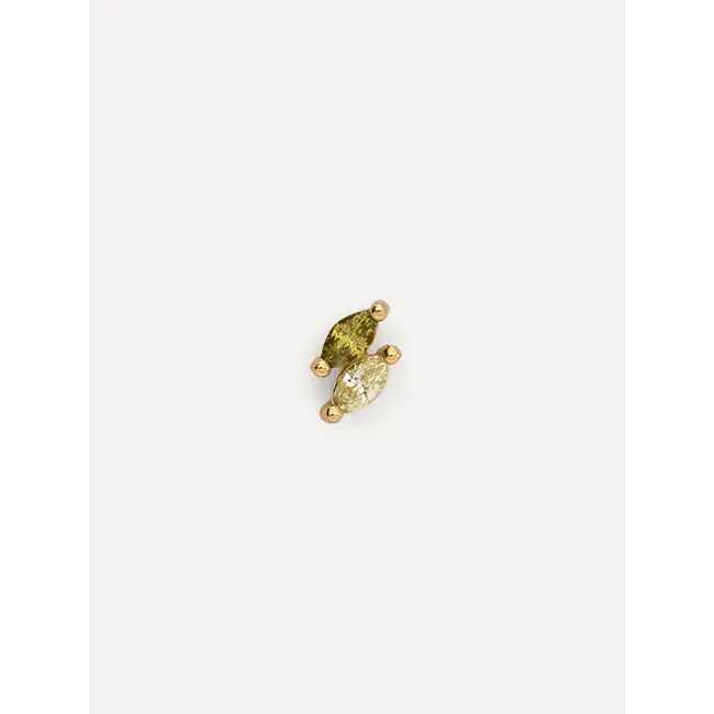 JOLIE MARQUISE OLIVINE EARRING Gold