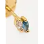 Les Soeurs JOLIE MARQUISE BLUE EARRING Gold