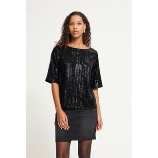 ICHI FAUCA T-SHIRT Black