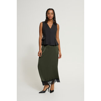 ICHI LACCIE SKIRT Forest Night