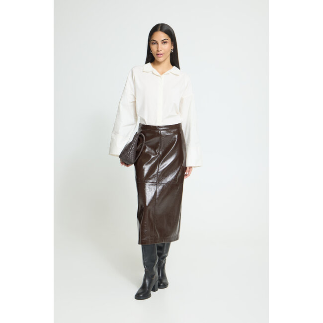 LUNED SKIRT Coffee Bean