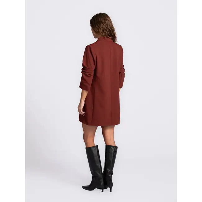 HELEN BLAZER DRESS Burgundy